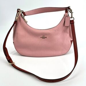 Coach Pink Leather Shoulder Bag
